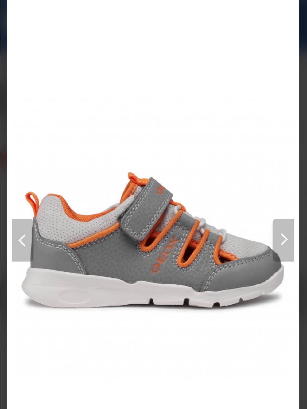 Geox Toddle Grey & Orange Lightweight Sandal (size 21 EU or 4.5 US)